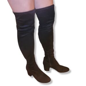 Unisa Black Over-the-Knee Boots